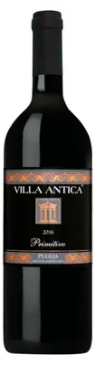 Image de Villa Antica Primitivo Puglia aux fruits noirs d'Italie 750ml