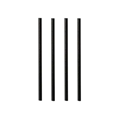 Produktbild von Cocktail Trinkhalme, Papier Ø 7 mm · 15 cm schwarz