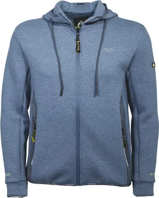Produktbild von Uncle Sam Herren Scuba-Jacke mit Kapuze - Arbeitsjacke mit reflektierenden Details in Marine Größe 3XL