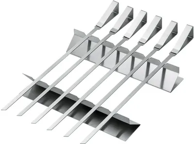 Produktbild von Michelino 8-tlg. Schaschlikspieße Set Grillspieße Edelstahl Spießlänge: 39cm