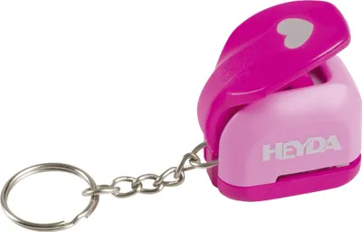 Produktbild von HEYDA Motivstanzer Mini "Herz" mit Schlüsselanhänger