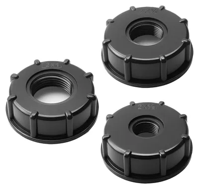 IBC-Adapter-Set 3-tlg. 1/2"+3/4"+1" S60x6 für 1000 l Tank