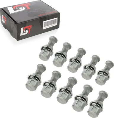 Produktbild von 10x RÄNDELBOLZEN MIT RADMUTTER KEGELBUND - M12x1,5 x 46mm FÜR FORD MODELLE