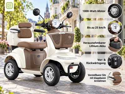 Produktbild von Lunar Q PREMIUM -  - 25 km/h mit neuem Lithium-Akku | Beige