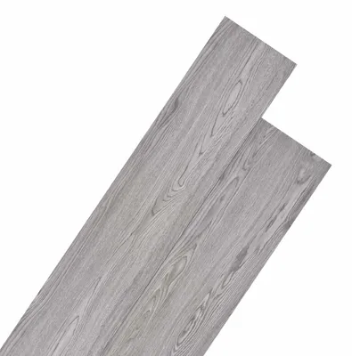Image de Planches de sol 18 pcs Gris foncé 5,26 m² PVC