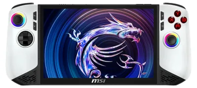 Produktbild von MSI Claw 8 AI+ A2VM-091, 1400 MHz, 4,8 GHz, Intel Arc, 32000 MB, LPDDR5x, 8533 MHz