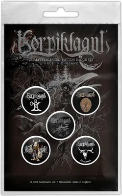 Obrázek produktu pro Korpiklaani - Odznak "Raven" 5-pack - plast, kov RO10529 (jedna velikost) (černý)