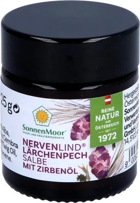 Produktbild von SonnenMoor Nervenlind Lärchenpechsalbe mit Zirbenöl, 25 g Salbe