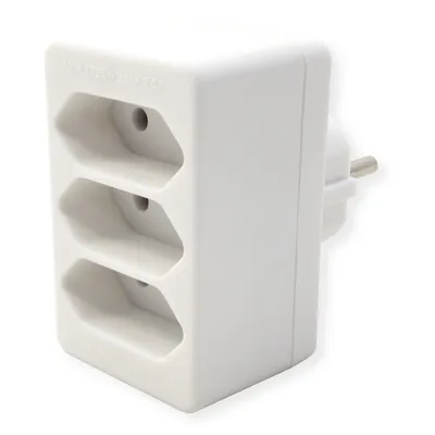 Produktbild von BACHMANN Multistecker 3xEuro, weiß 3x2,5A/230V