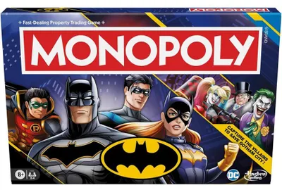 Produktbild von Monopoly: Batman Edition (Englische Ausgabe) – Brettspiel – Hasbro – 2-4 Spieler – 8+