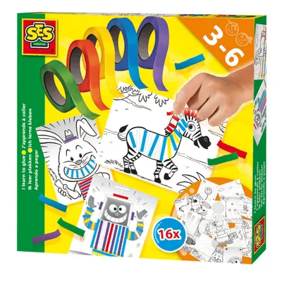 Obrázok produktu pre SES Creative 14810 Učím sa lepiť puzzle vrátane detskej súpravy lepiacich pások