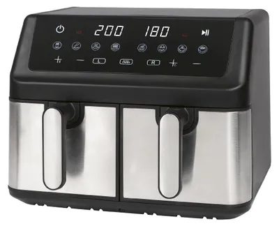 Image de Friteuse à air chaud Air fryer double panier 9L Inox Proficook PC-FR1296H-Inox