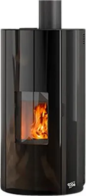 Image de Poêle à granulés de bois 9kw noir - Godin - 490329NOIR - estray 9