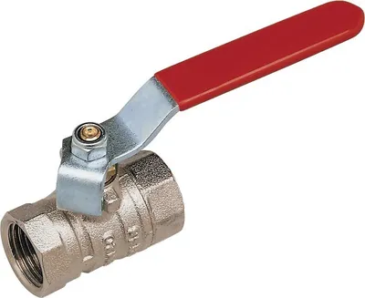 Zdjęcie produktu dla Kugelhahn 3/8" roter Stahlblechhebel Puteus