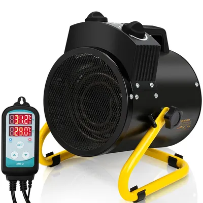 Image de TolleTour Chauffage de la serre Accessoires pour le jardin & la serre Chauffage de la serre 2000W avec régulateur de température BioGreen