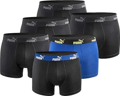 Produktbild von Puma Herren Boxershorts 6er-Pack - 701218254, Farbe:Blue Combo, Textil:M