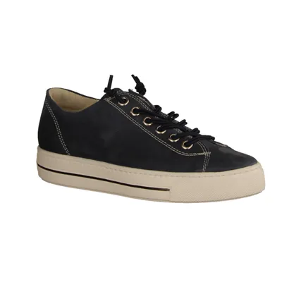 Produktbild von Paul Green 4081-048 Relax Weite Damensneaker, Leder, Indigo, Supersoft,  - Damenschuhe Top Trends, Blau, leder (natural nubuk)