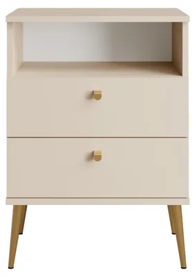 Obrázok produktu pre raumhirsch, nočný stolík, farba: béžová, rozmery: 50 x 69,5 x 33,9 cm