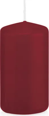 Produktbild von 24 Stumpen Kerzen Bordeaux 8 x 3,8 cm (H x D) deutsche Marken Kerzen aus 100% Paraffin Wachs in er RAL Kerzen Qualität