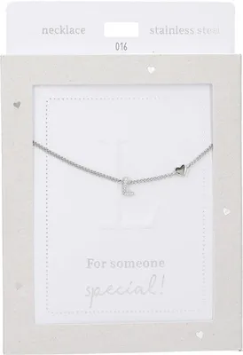 Produktbild von Depesche Kette Heart of Gold silber mit Buchstabe L und Zirkonia