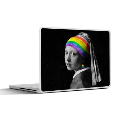 Produktbild von MuchoWow® Laptop Aufkleber Sticker Cover Das Mädchen mit dem Perlenohrring - Vermeer 31x22.5 cm - Laptop-Deko