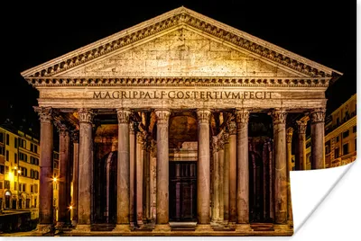 Produktbild von MuchoWow® Poster Rom - Nacht - Pantheon 30x20 cm - Plakate - Print
