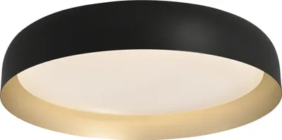 A close-up, studio shot of a modern LED ceiling lamp.