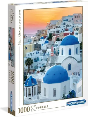 Zdjęcie produktu dla Clementoni High Quality Collection Puzzel Santorini 1000 Stukjes