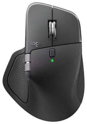 Produktbild von Logitech MX Master 4 for Business - Graphite, rechts, Laser, RF Wireless + Bluetooth, 8000 DPI, Graphit, KI-generiertes Bild