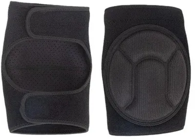 Produktbild von Sicherheitskniebeschermungen für Sport SBR elastische Kniebeschermungen für Volleyballspieler - schwarz, L
