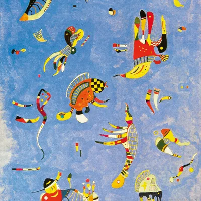 Produktbild von Wassily Kandinsky Kunstdruck Bild - Himmelblau, 1940 (70 x 70 cm)