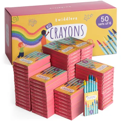 Wachsmalkreiden 300 Stück, 50 Boxen, bunte Farben für Kinder