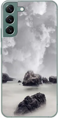 Produktbild von König Design Hülle kompatibel mit Samsung Galaxy S22 Plus 5G Kunststoff Soft Handyhülle - Handy Case Felsen Wolken