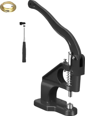 Produktbild von Ösenmaschine, 3000 Stück Ösen, 3 austauschbare Formen, schwarz