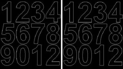 Immagine prodotto di Adesivi numerati autoadesivi, 7 cm, nero opaco