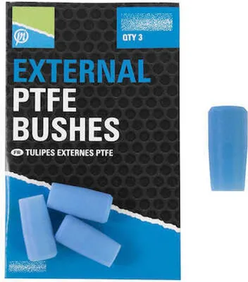 Produktbild von 3 x PRESTON Teflonhülsen PTFE außen Hülsen für die Kopfrute  3,8mm / 5,8mm