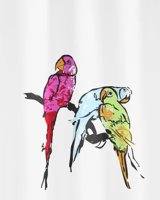 Produktbild von Kleine Wolke Duschvorhang 5224148305 Parrot, multicolor, 180 x 200 cm
