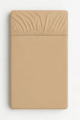 Produktbild von Frottee-Spannbettlaken für Kinderbett 140x70cm - hellbraun