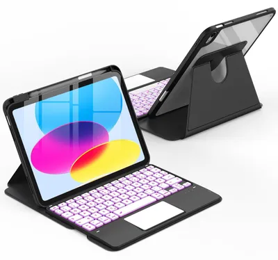 Zdjęcie produktu dla Obudowa 360° z klawiaturą dla laptopów A16, 11 i 10. generacji, z touchpadem, kolor czarny