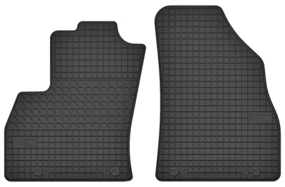 Produktbild von Gummi-Fußmatten vorne für Fiat Fiorino III 2007-2017 (Kombi) – 2-tlg, Schwarz, passgenau – Wielganizator SolidTread