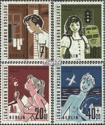 Produktbild von Briefmarken Berlin (West) 1960 Mi 193-196 (kompl.Ausgabe) gestempelt Berliner Kinder