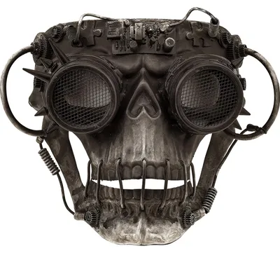 Produktbild von Maske Steampunk für Erwachsene – Totenkopf Maske für Karneval & Halloween