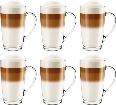 Immagine prodotto di Set da caffè in vetro, 6 pezzi da 400 ml