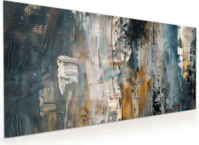 Produktbild von Küchenrückwand Spritzschutz Glas mit Motiv Abstrakte Kunstwerke 40 x 40 cm