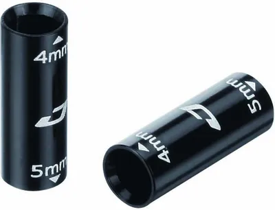 Produktbild von Jagwire CHA119 Außenhüllenverbinder Schwarz - Aluminiumhülse für sichere Zugv...