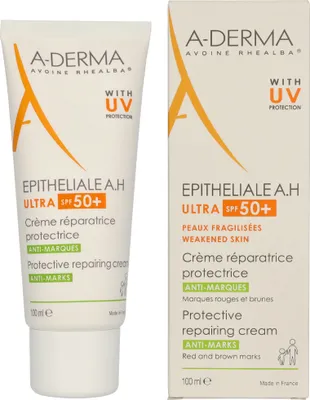 Produktbild von A-Derma Epithelialea.H Ultra Soothing Repairing Cream SPF50 100 ml