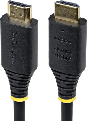 Obrázek produktu pro StarTech.com HDMI21-CBL-8K60-2M, 2 m, HDMI Typ A (standardní), HDMI Typ A (standardní), 48 Gbit/s, Audio Return Channel (ARC), Černá