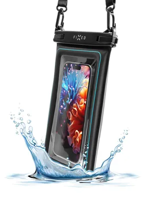 Zdjęcie produktu dla FIXED FIXFLT-M-BK, Etui zamykane, Uniwersalne, 19,1 cm (7.5"), Przezroczysty, Czarny