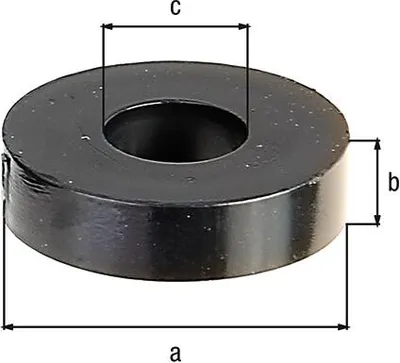 Produktbild von Alberts® Distanzhülse,KST schwarz,Außen ⌀20mm,Höhe je 5/10/20/30mm,verpackt à 5 St.