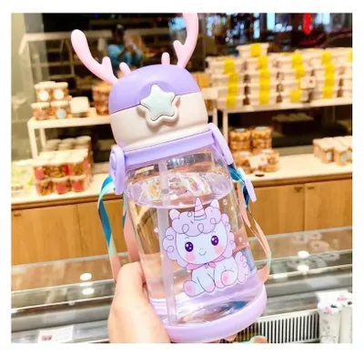 Produktbild von Baby Trinkflasche mit Strohhalm 600 ml BD30FIO